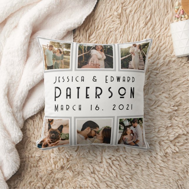 Customise It, Love Photos Modern Personalised Gift Cushion (Blanket)
