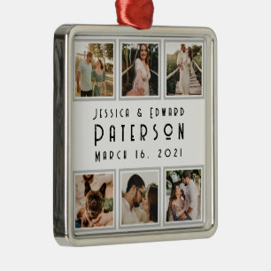 Customise It, Love Photos Modern Personalised Gift Metal Ornament