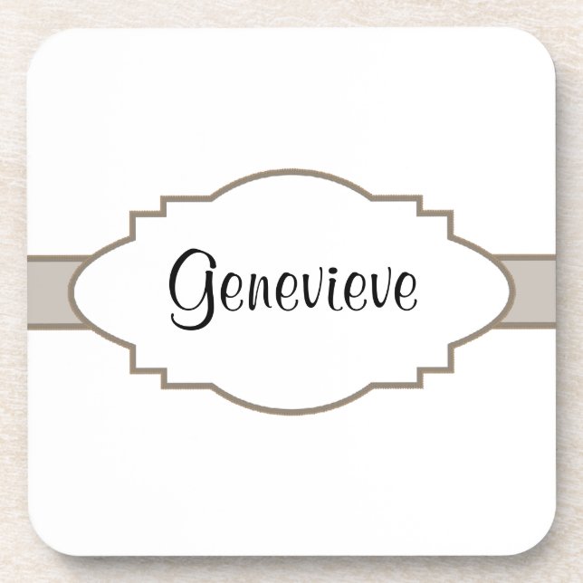 Customise It! Nameplate Coaster (Front)