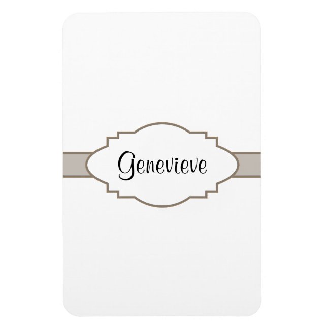 Customise It! Nameplate Magnet (Vertical)