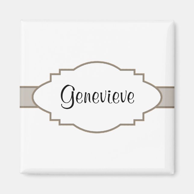 Customise It! Nameplate Magnet (Front)