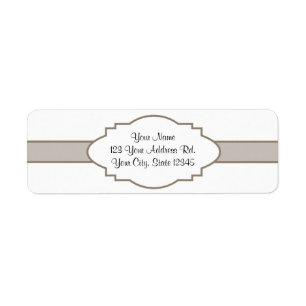 Customise It! Nameplate Return Address Label