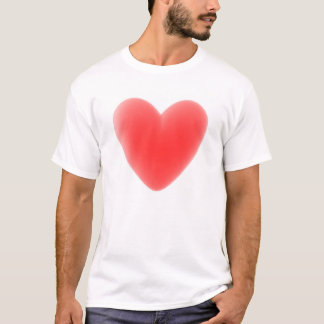 Customise It - Red 3D Heart T-Shirt