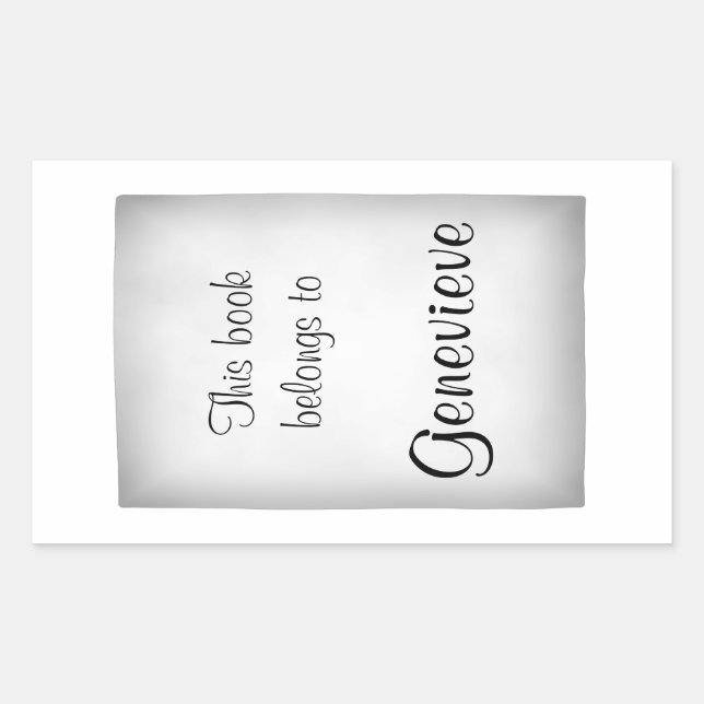 Customise It! Solid Pattern Base Rectangular Sticker (Front)