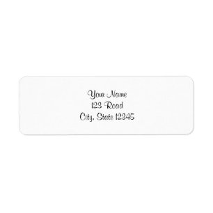 Customise It! Solid Pattern Base Return Address Label