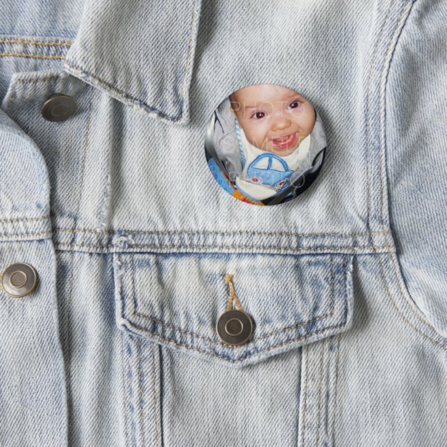 Customise it with Your photo 6 Cm Round Badge (In Situ)