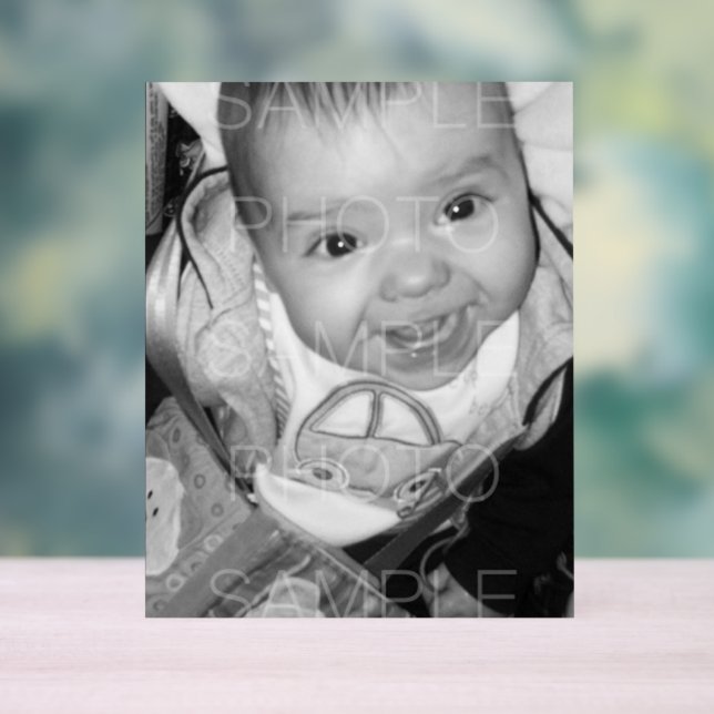 Customise it with Your photo Black and White Photo Acrylic Sign (Neutral)