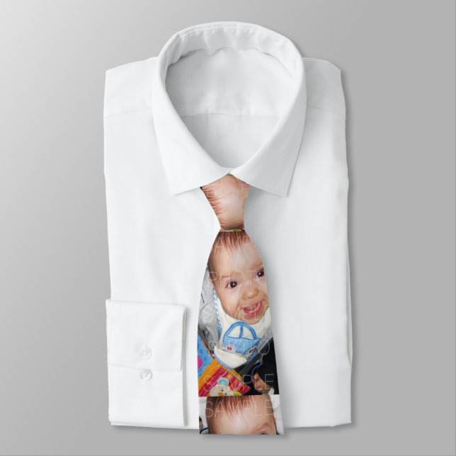 Customise it with Your photo pattern double sided Tie (Tied)