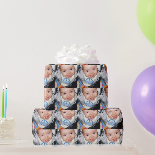 Customise it with Your photo pattern Wrapping Paper (Party Gifts)