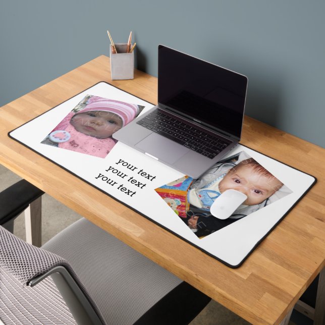 Customise it with Your photos Your text Desk Mat (Office 2)