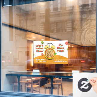 Customise Italian Pizza Shop Business Pizza Time 
