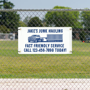 Customise Junk Haulier Dump Trailer Service Roadwa Banner