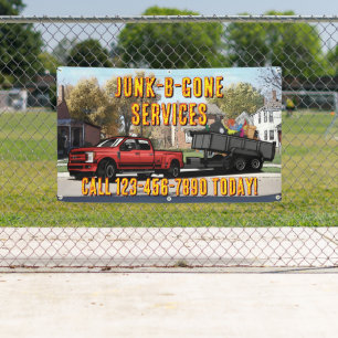 Customise Junk Trash Hauling Service Promotional Banner
