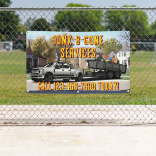 Customise Junk Trash Hauling Service Promotional Banner