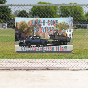 Customise Junk Trash Hauling Service Promotional Banner