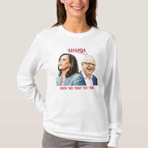 Customise Kamala Harris Tim Walz 2024 T-Shirt
