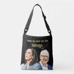 Customise Kamala Harris Tim Walz 2024 Tote Bag