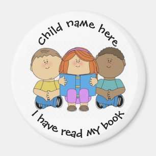 Customise Kids Magnet - I have read my book