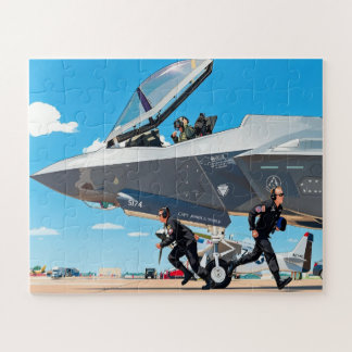 Customise Kids Pre Flight F-35 Lightning II Name Jigsaw Puzzle