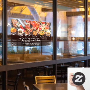 Customise Korean Cuisine Restaurant Advert
