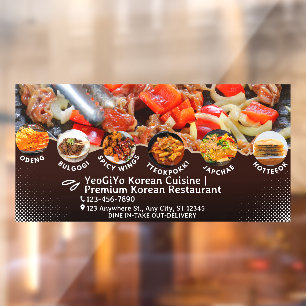 Customise Korean Cuisine Restaurant Advert 