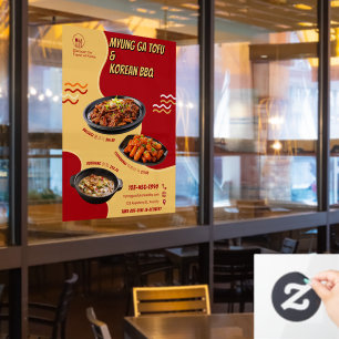 Customise Korean Restaurant Advertisement Front