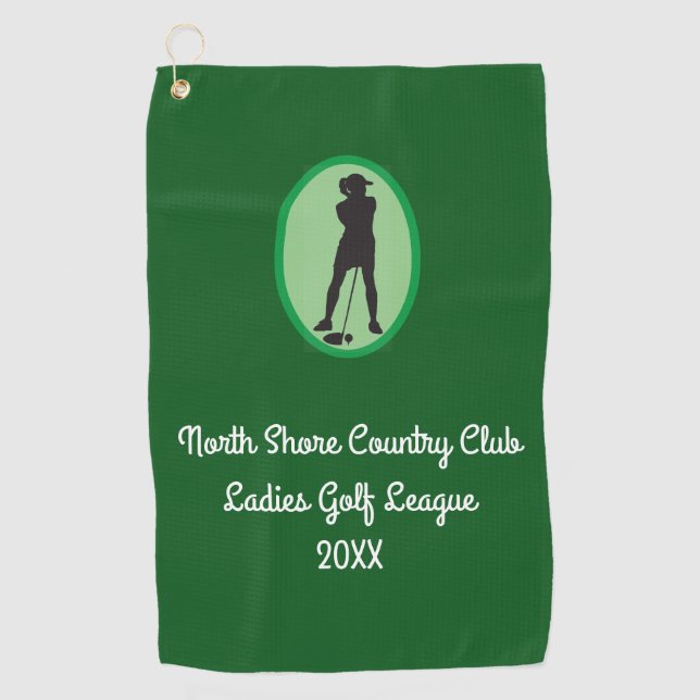 Customise Ladies League Golf Towel (Front)