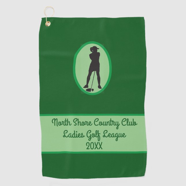 Customise Ladies League Golf Towel (Front)