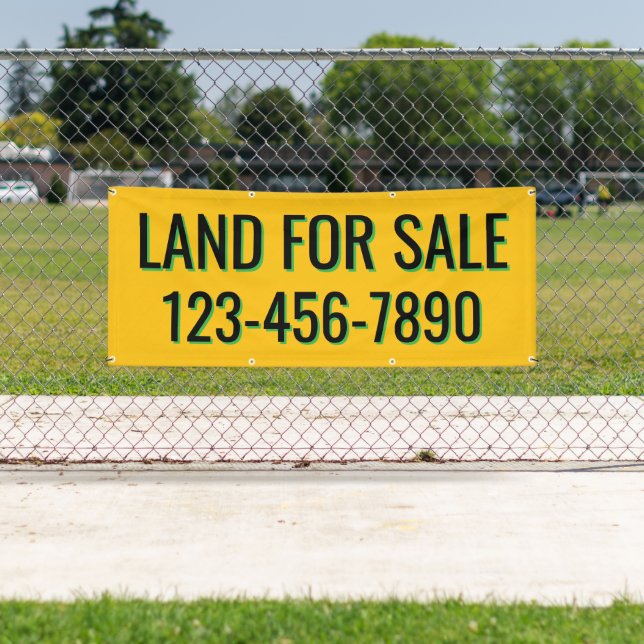 Customise Land For Sale or Lease Fence Line Banner (Insitu)