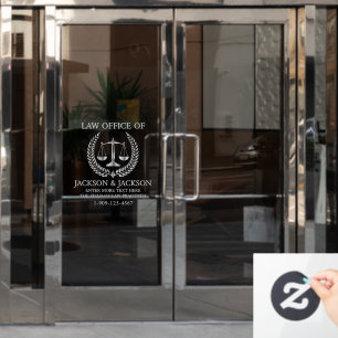 Customise Lawyer Law Office Detailed Front Silver