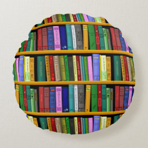 Customise Library Design Round Cushion