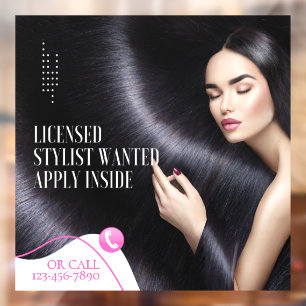 Customise Licensed Hair Stylist Wanted Apply Insid