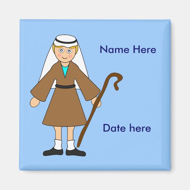 Customise Me -- Children's Nativity "Joseph" Magnet (Front)