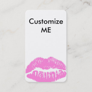 Customise ME! Light Pink Lips Business card
