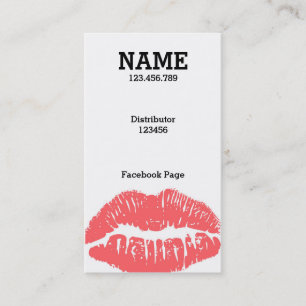 Customise ME! Light Pink Lips Business card