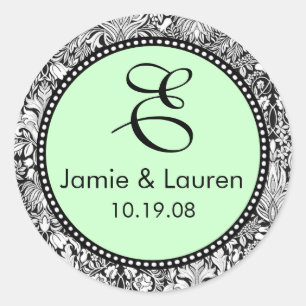 Customise Me ...Monogram Wedding Stickers