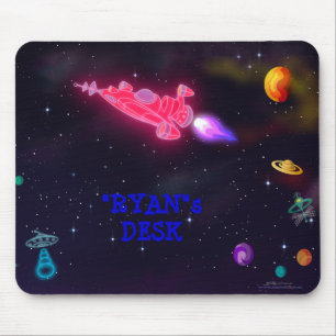 "customise me!" Outer Space Mouse Pad
