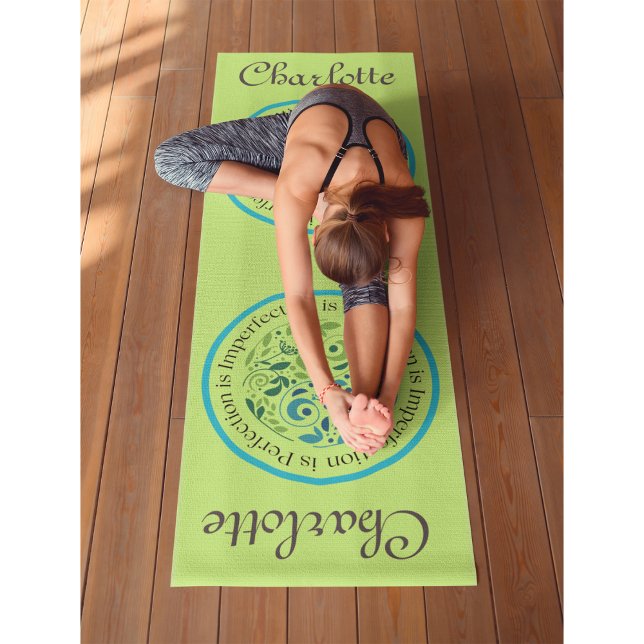 (Customise me) Yin Yang Olive Workout, Pilates and Yoga Mat ((Customize me) Yin Yang Olive Workout, Pilates and Yoga Mat)