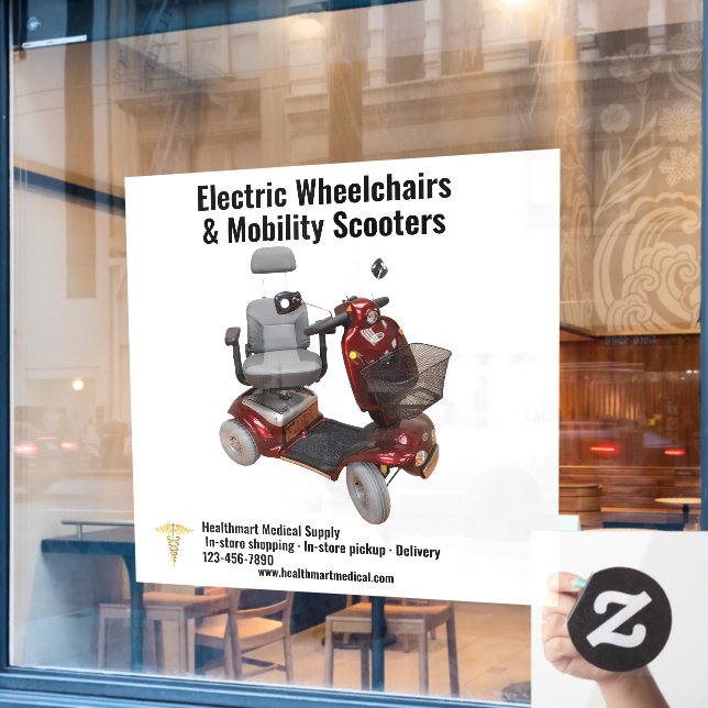 Customise Medical Supply Mobility Scooters (Cafe Window)