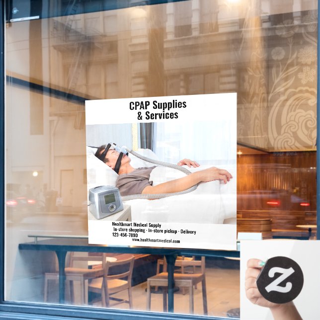 Customise Medical Supply Shop CPAP Supplies  (Cafe Window)