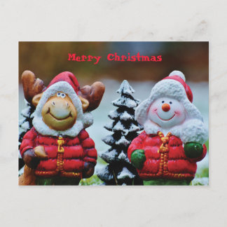 Customise Merry Christmas Postcard