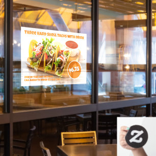 Customise Mexican Food Hard Shell Tacos Drink Huge