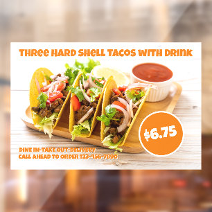 Customise Mexican Food Hard Shell Tacos Drink Huge