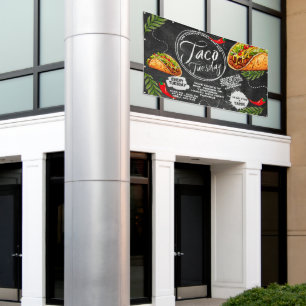 Customise Mexican Restaurant Taco Tuesday Graphic Banner