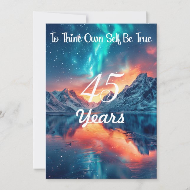 Customise Milestone - To Thine Own Self Be True  Invitation (Front)