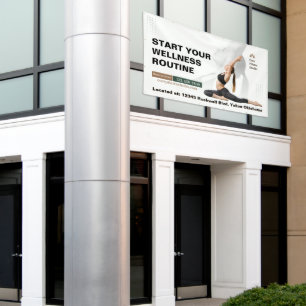 Customise Minimalism Yoga & Pilates Studio Banner