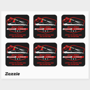 Customise Mobile Car Wash Detailing Business  Square Sticker