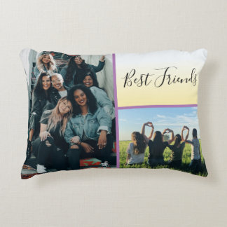 Customise Modern Best Friends Chic Quote Decorative Cushion
