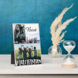 Customise Modern Best Friends Chic Quote Plaque
