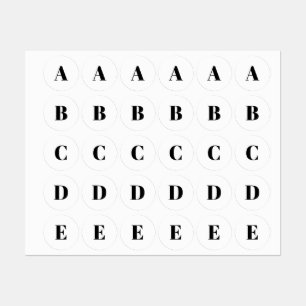 Customise monogram initial black white